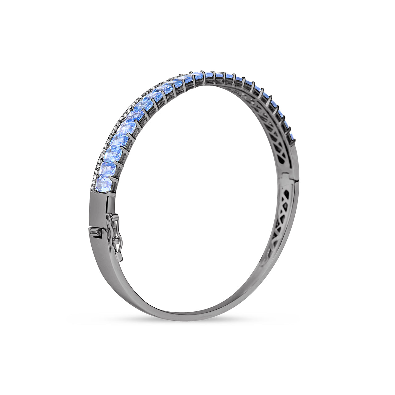 Sapphire & Diamond Stack Bangle