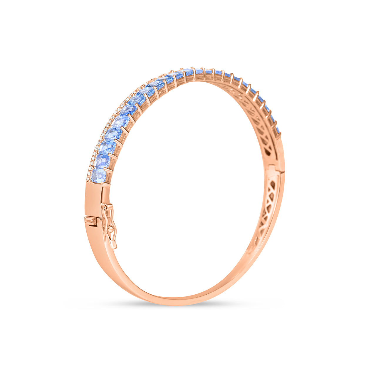 Sapphire & Diamond Stack Bangle