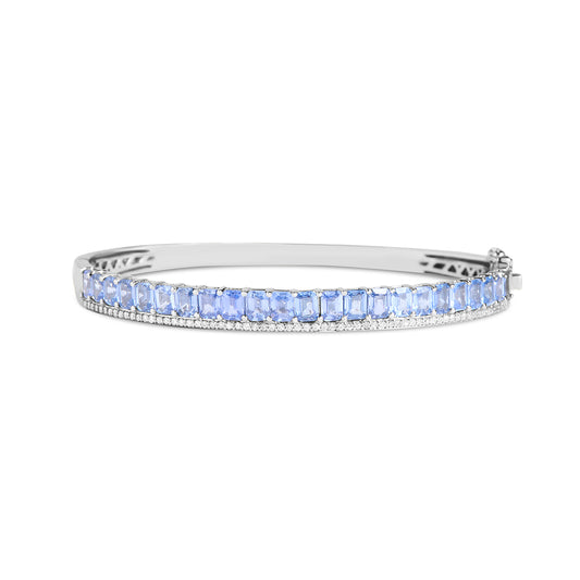 Sapphire & Diamond Stack Bangle
