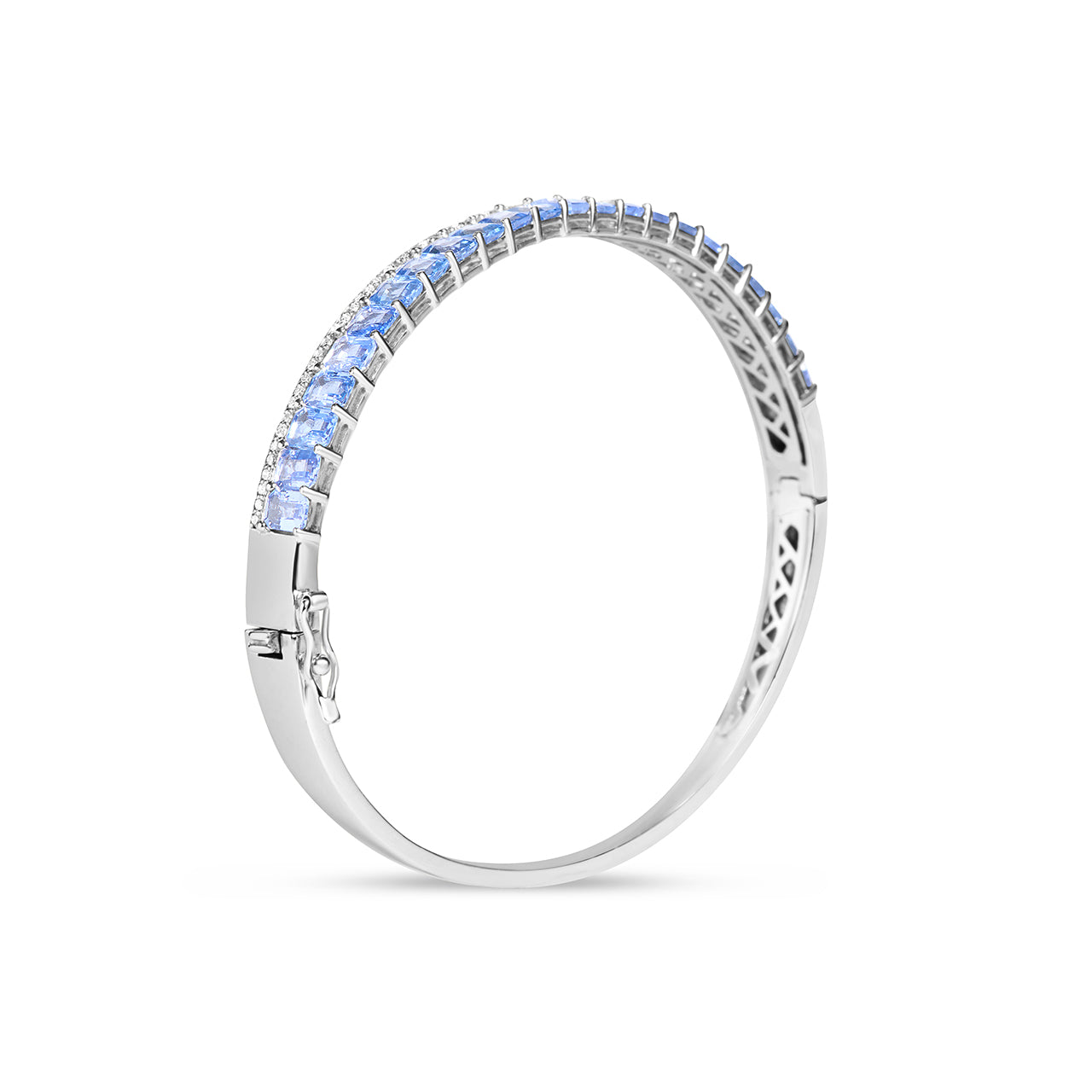 Sapphire & Diamond Stack Bangle