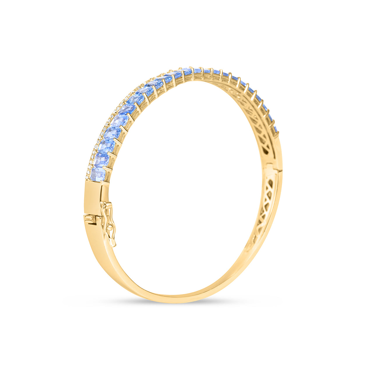 Sapphire & Diamond Stack Bangle