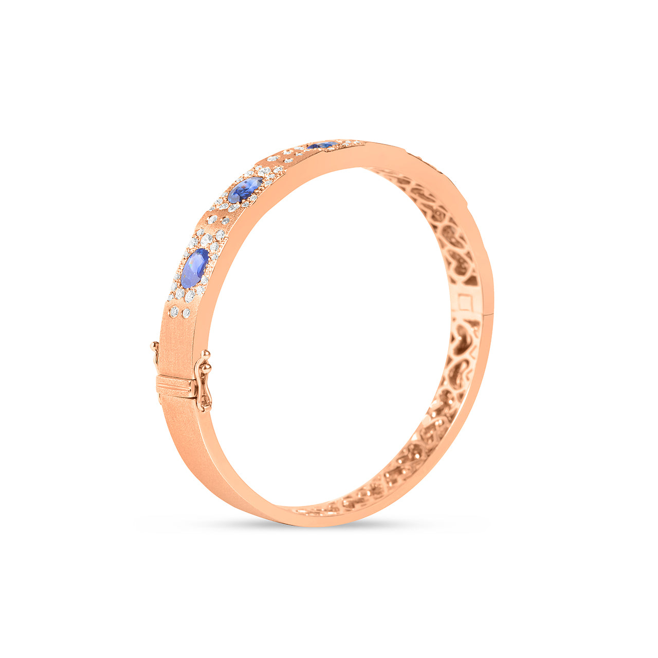 Sapphire & Diamond Flush Confetti Bangle