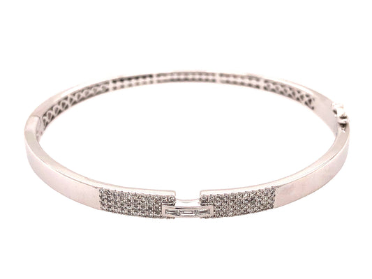 DIAMOND BAGUETTE NOTCH BANGLE