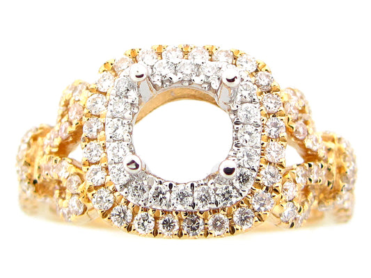 DIAMOND SEMI MOUNT, 18KT (N)