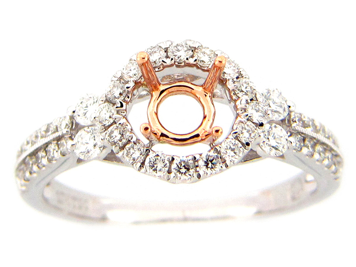 DIAMOND SEMI MOUNT, 18KZ (N), D=0.50