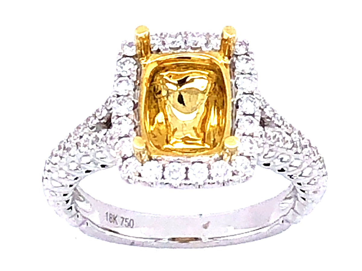 DIAMOND SEMI MOUNT, 18KWY (N)