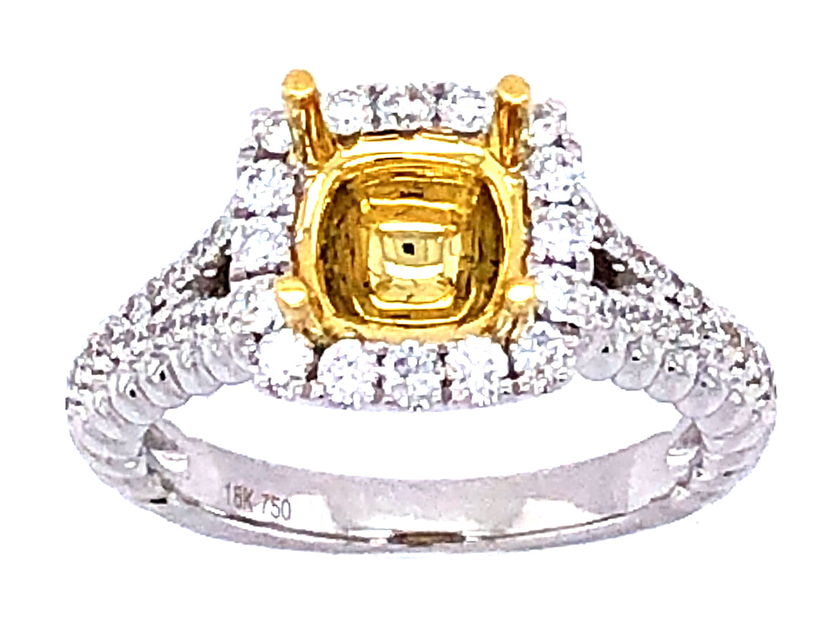 DIAMOND SEMI MOUNT, 18KWY (N)