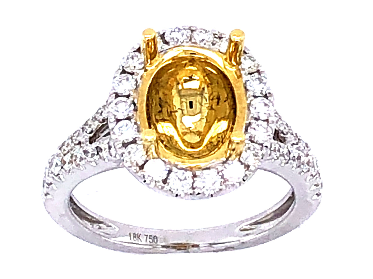 DIAMOND SEMI MOUNT, 18KWY (N)