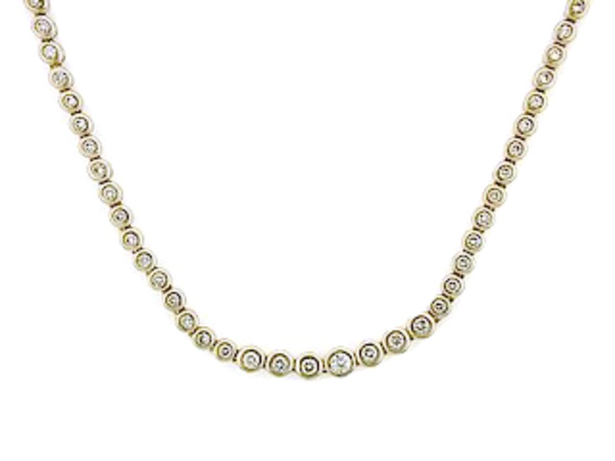 DIAMOND NECKLACE, 14KY (N)