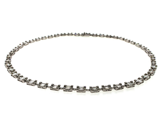 DIAMOND NECKLACE, 18KW (N)