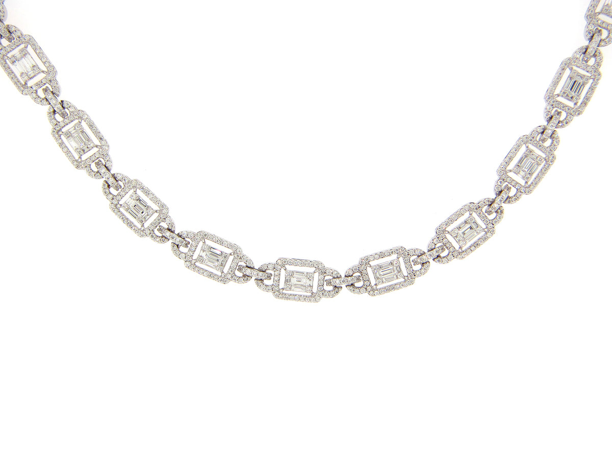 DIAMOND OPERA NECKLACE 30 " LONG, 18KW (N)