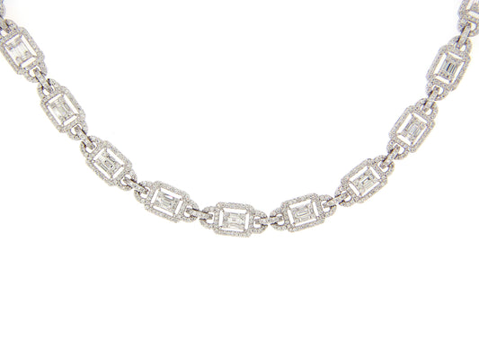DIAMOND OPERA NECKLACE 30 " LONG, 18KW (N)