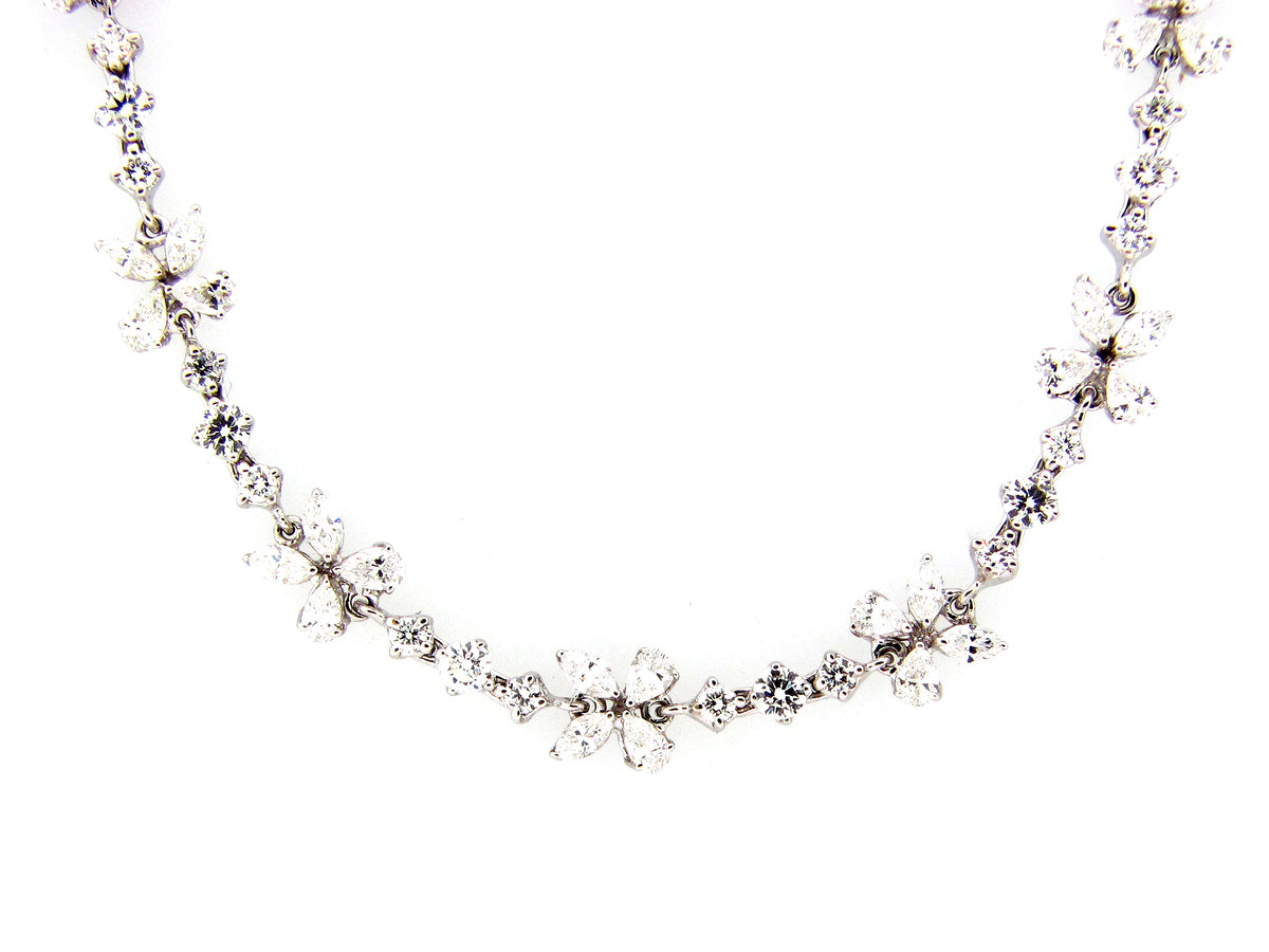 DIAMOND NECKLACE/BRACELET COMBINATION, 37",18KW (N)