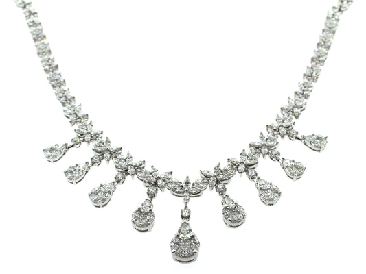 DIAMOND NECKLACE , 18KW (N)