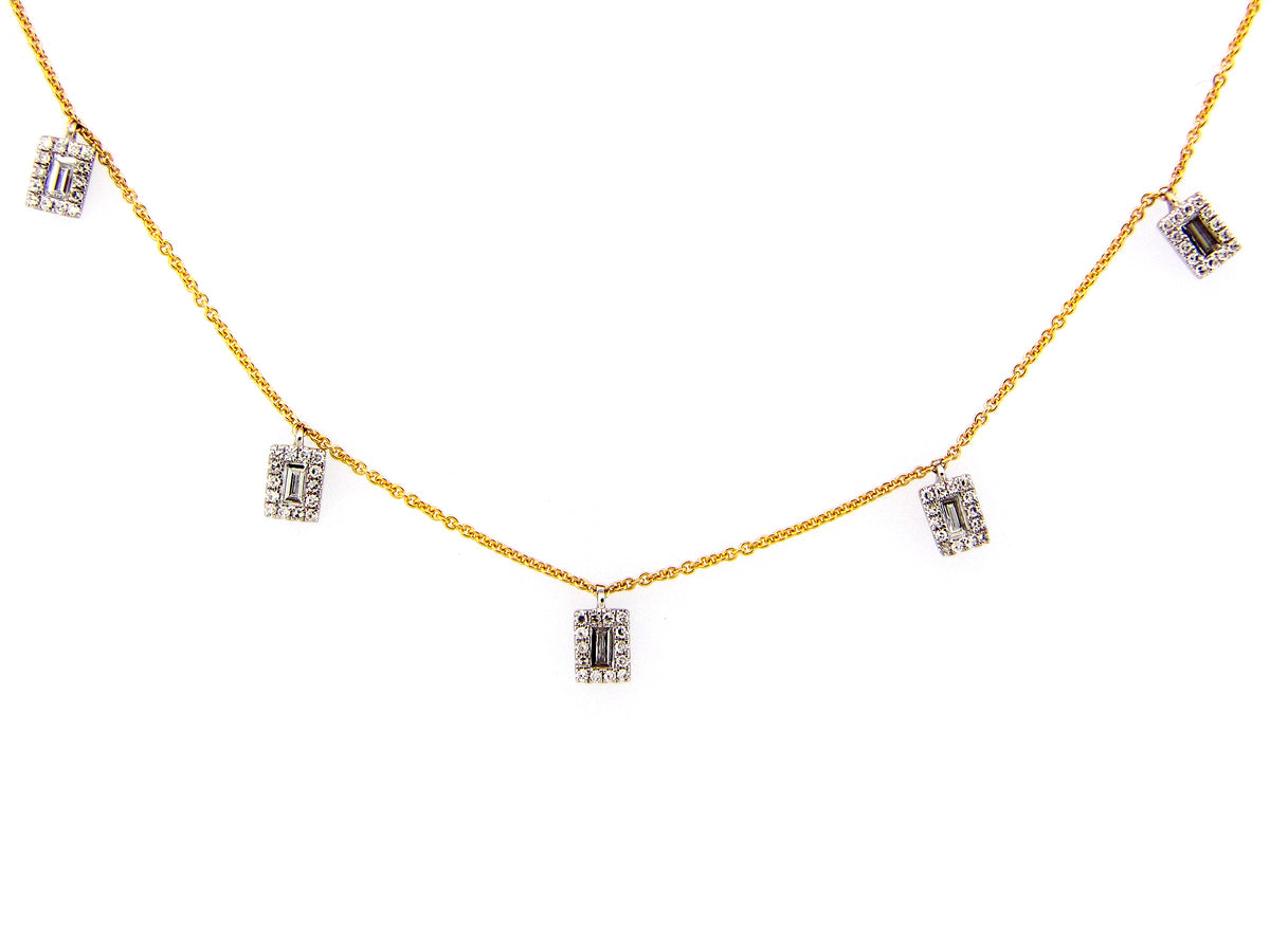 DIAMOND PENDANT NECKLACE, 14KT