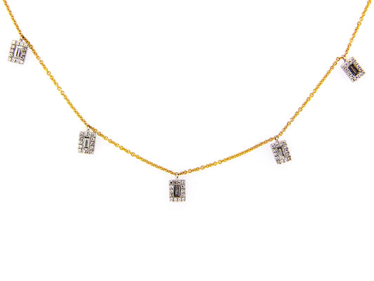 DIAMOND PENDANT NECKLACE, 14KT