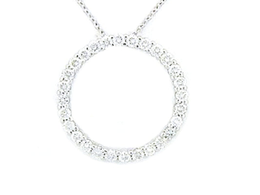 DIAMOND CIRCLE PENDANT, 28MM, 2.00CTS