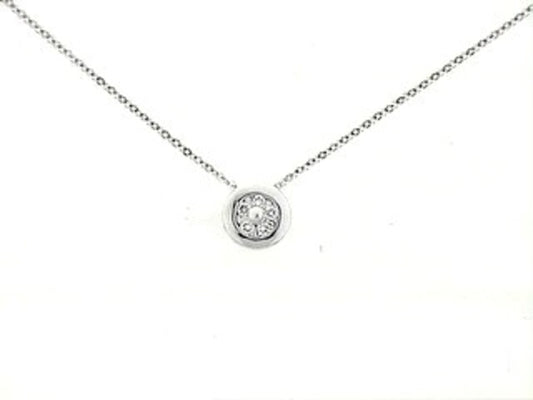 DIAMOND PENDANT, 14KW (N), D=0.08