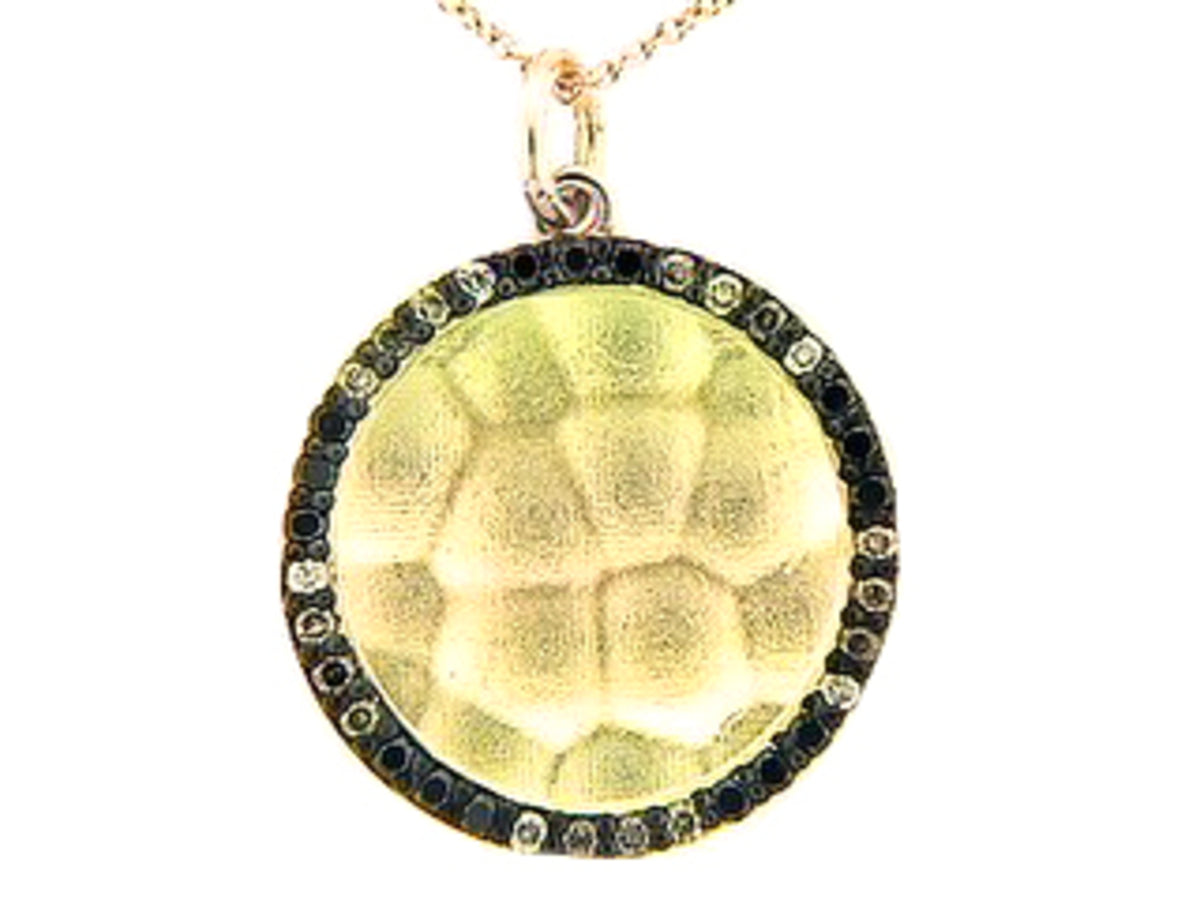 BLACK, BROWN & WHITE DIAMOND PEND