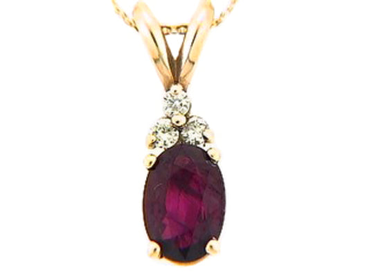 RUBY & DIAMOND PENDANT