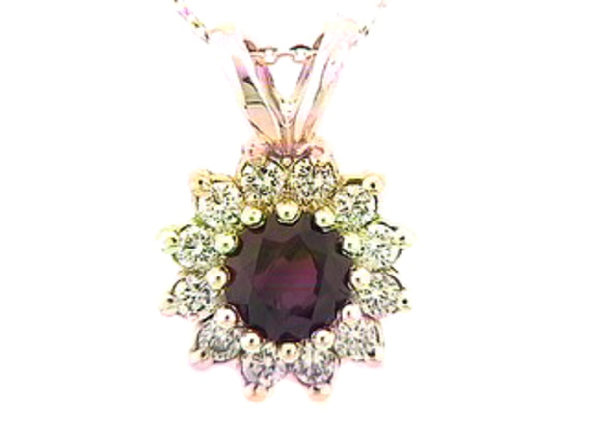 Ruby Diamond Pendant