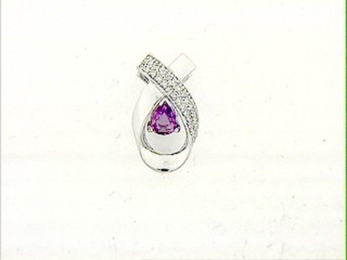 PINK SAPPHIRE & DIAMOND PENDANT
