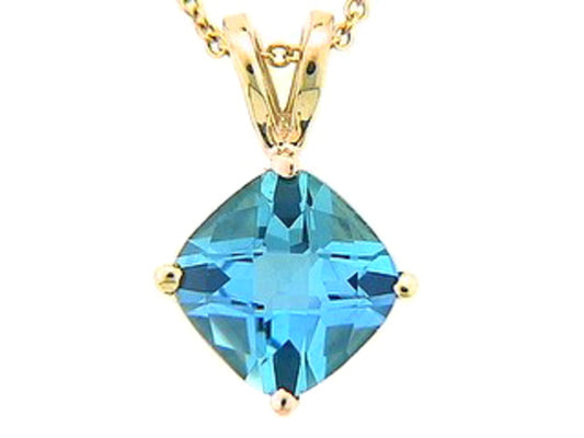 CHB SWISS BLUE TOPAZ PENDANT