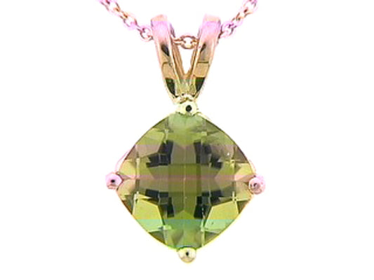CHB PERIDOT PENDANT, 14KY (N)