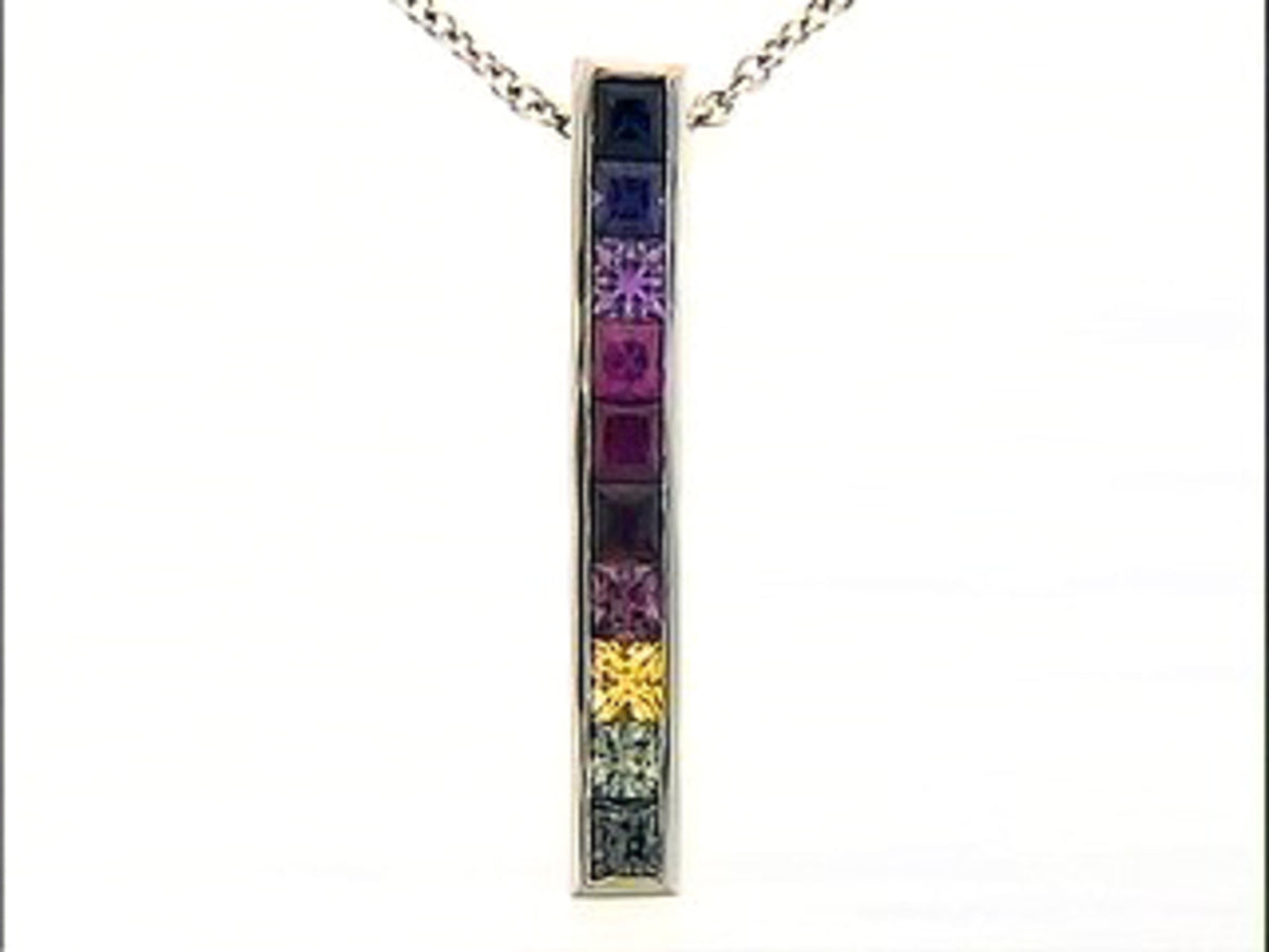 RAINBOW SAPPHIRE PENDANT