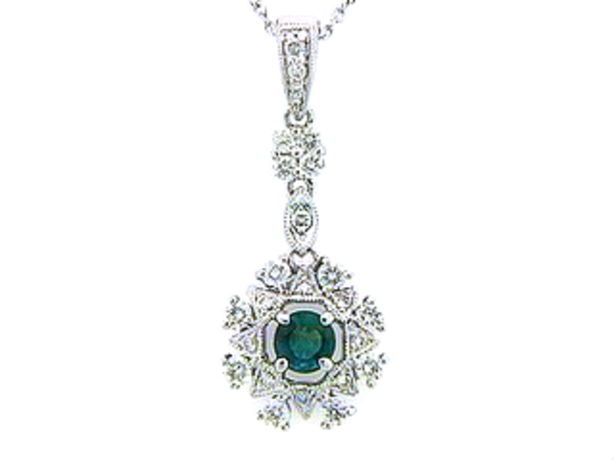 EMERALD & DIAMOND PENDANT