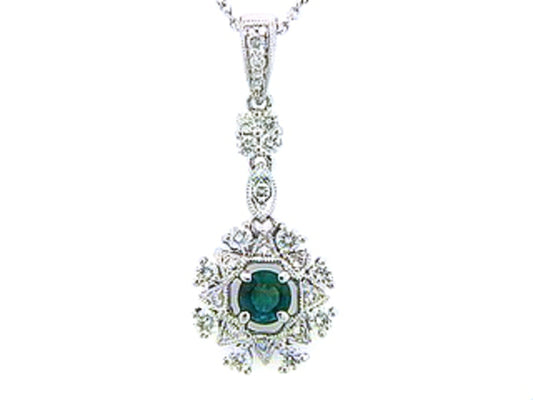 EMERALD & DIAMOND PENDANT