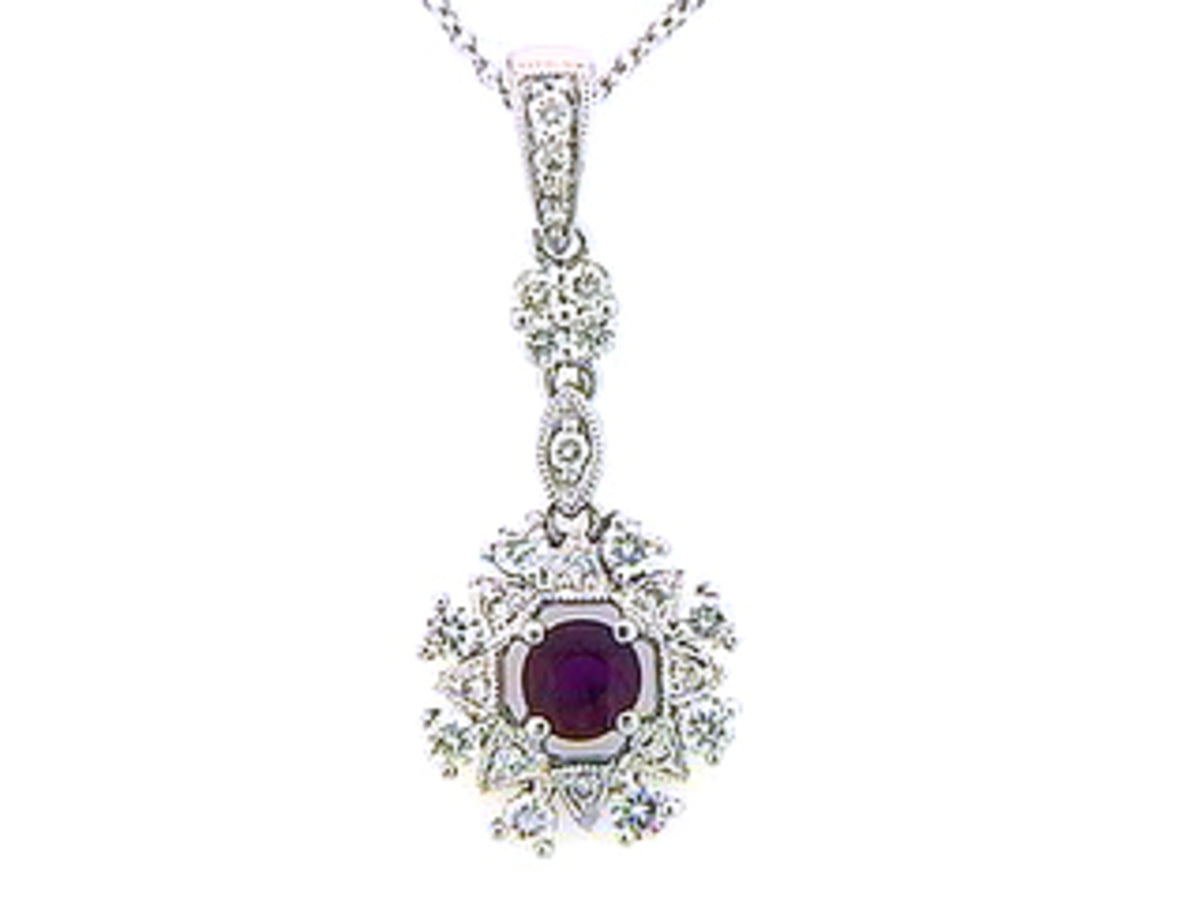 RUBY & DIAMOND PENDANT