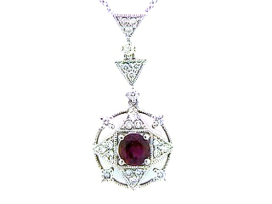RUBY & DIAMOND PENDANT