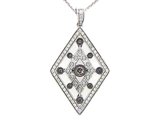 BROWN & WHITE DIAMOND PENDANT