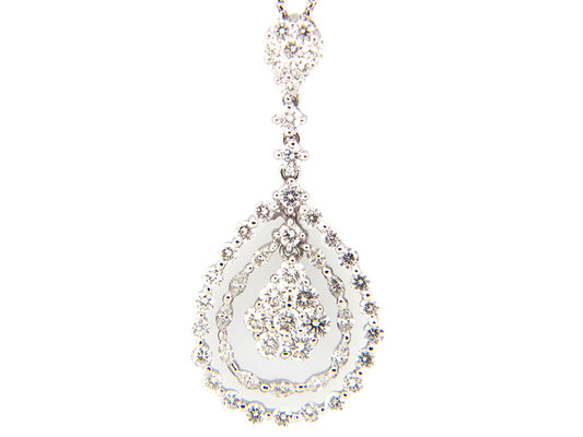 DIAMOND PENDANT, 18KW (N)