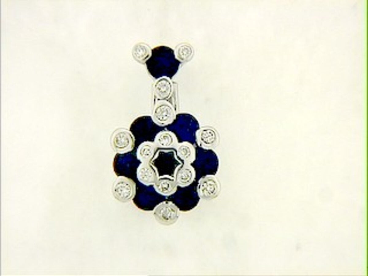 SAPPHIRE & DIAMOND PENDANT