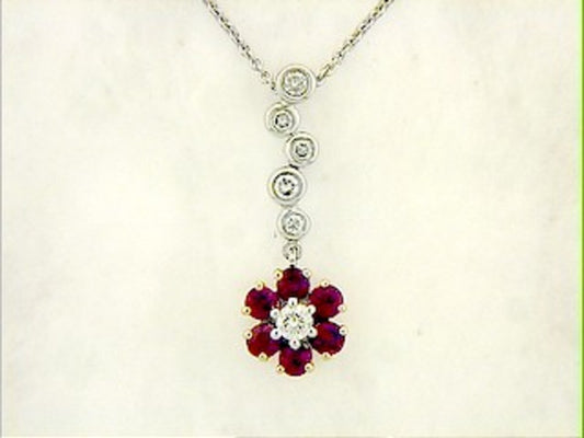 RUBY & FDIAMOND PENDANT