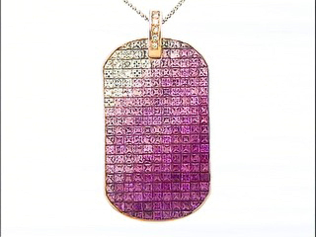 PINK SAPPHIRE & DIAMOND PENDANT