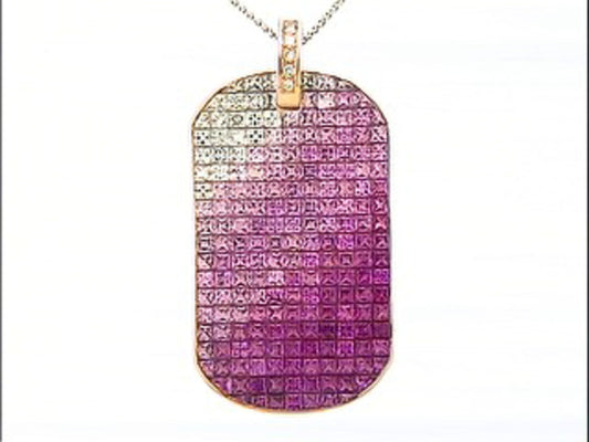 PINK SAPPHIRE & DIAMOND PENDANT