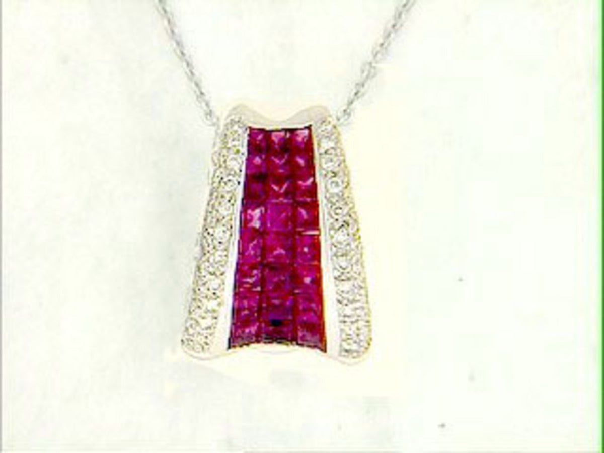 RUBY & DIAMOND PENDANT