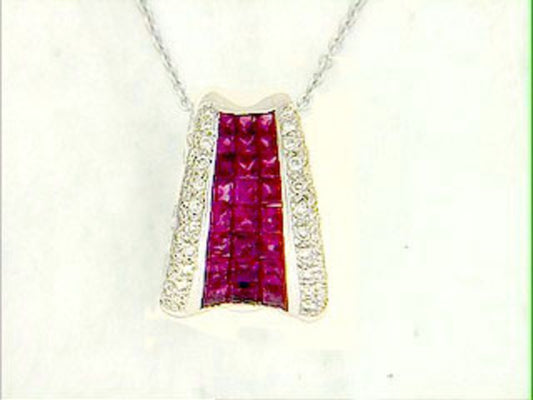 RUBY & DIAMOND PENDANT