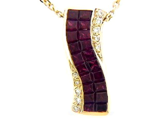 Ruby Diamond Pendant