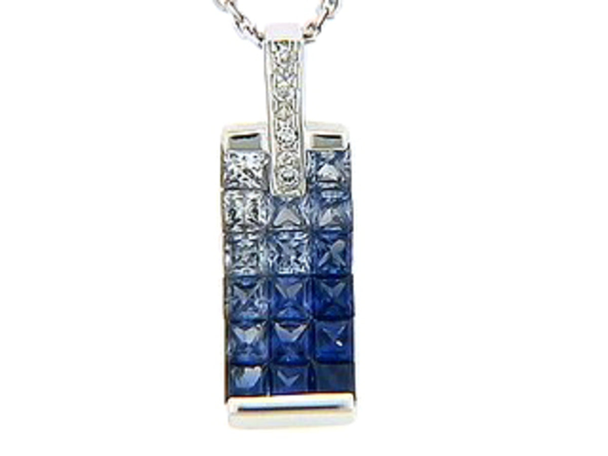 SAPPHIRE & DIAMOND PENDANT