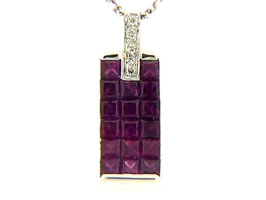 RUBY & DIAMOND PENDANT