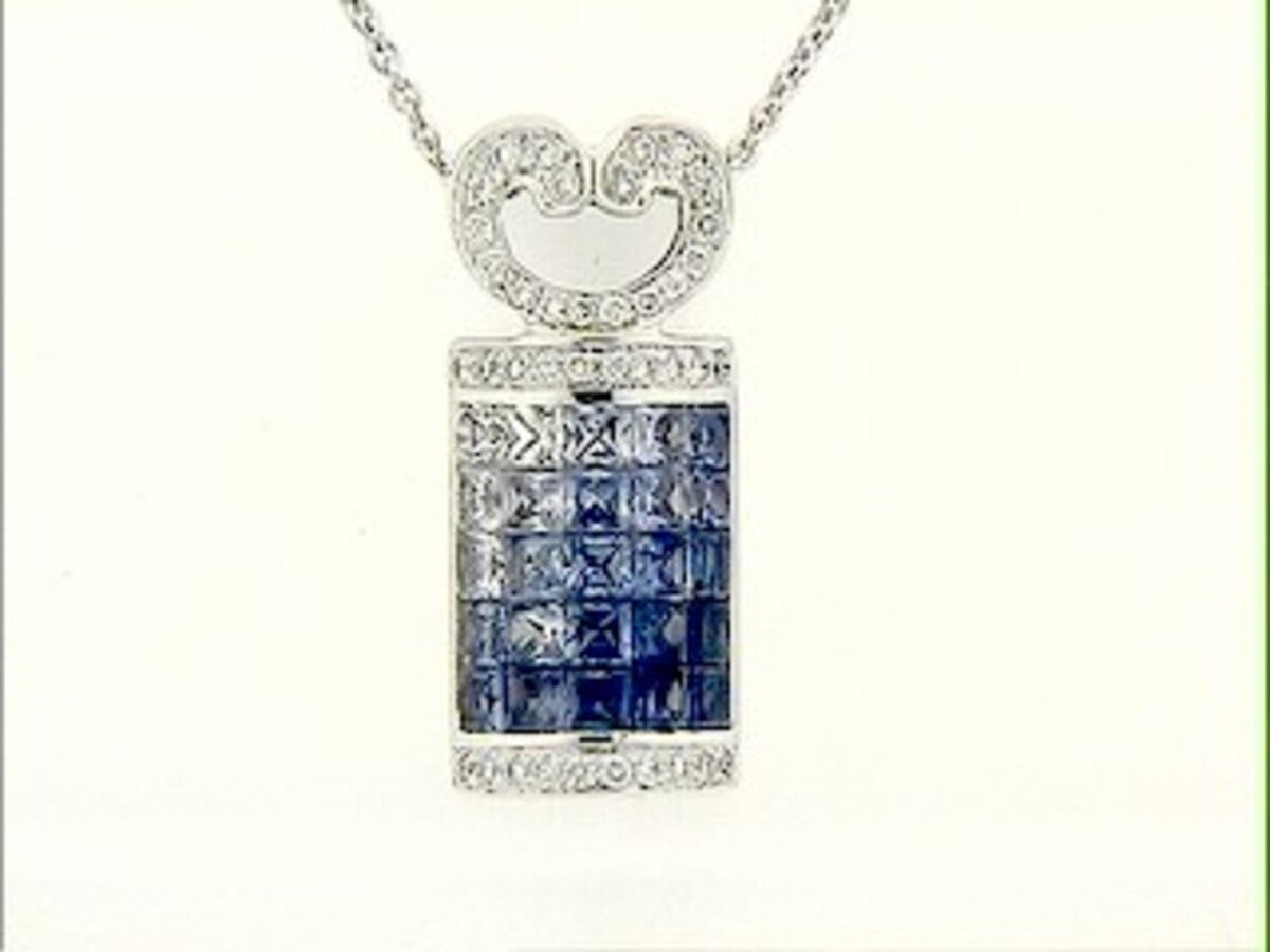 SAPPHIRE & DIAMOND PENDANT