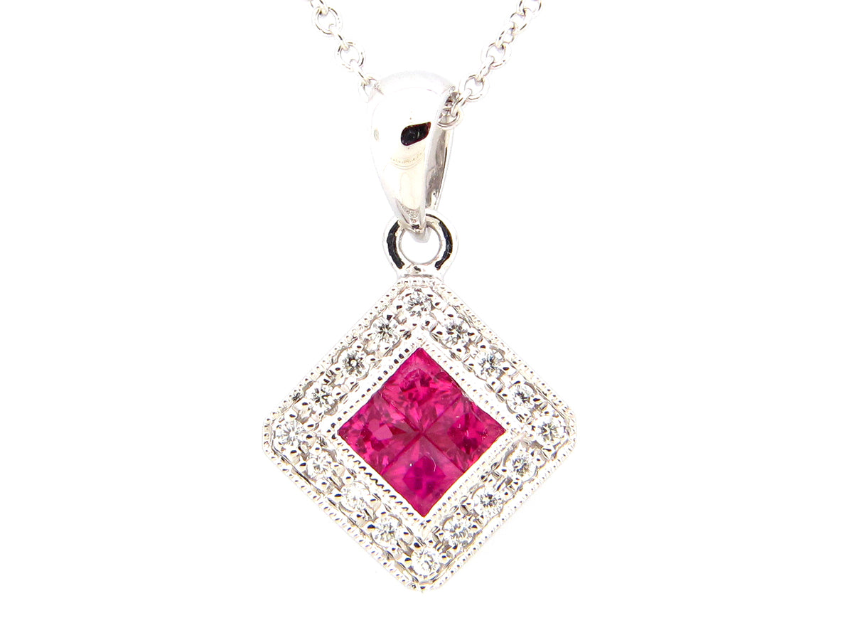 RUBY & DIAMOND PENDANT