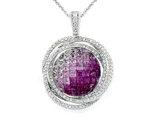 PINK SAPPHIRE & DIAMOND PENDANT