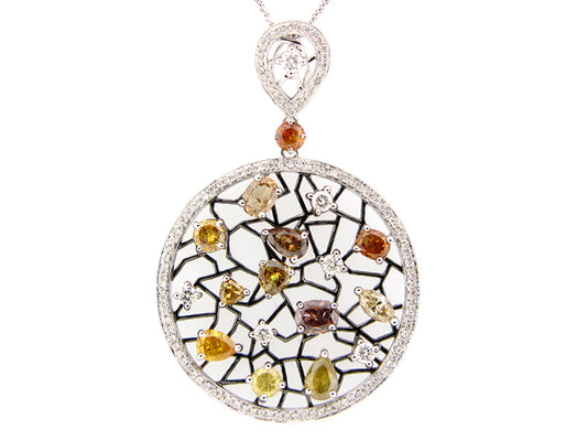 FANCY COLOR DIAMOND PENDANT