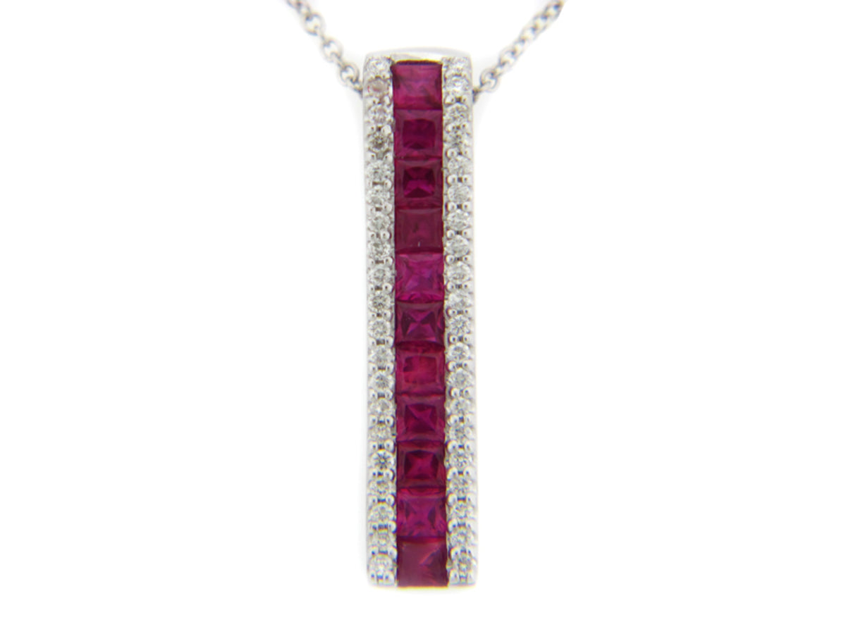 RUBY & DIAMOND PENDANT