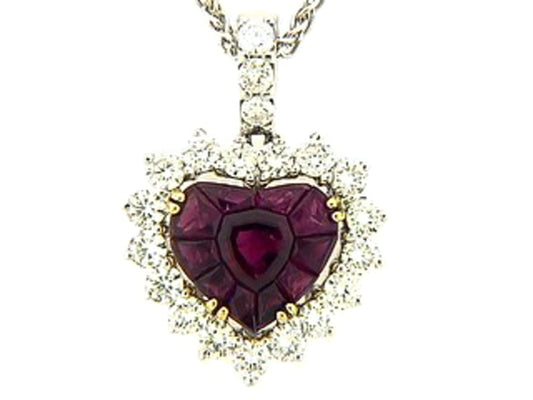 RUBY & DIAMOND PENDANT